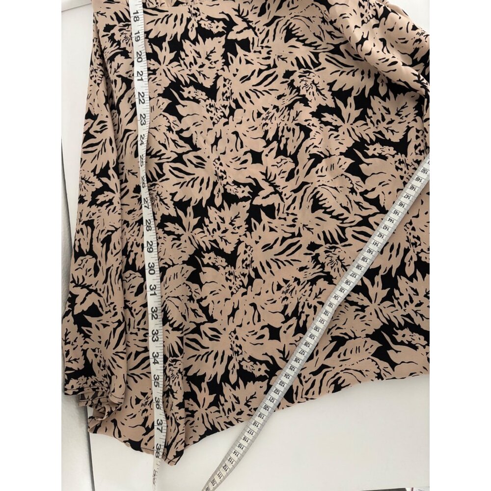 Y2K Floral Mini Dress M Skater Tie Front Back Cutout Festival Boho Chic Resort - Picture 7 of 13